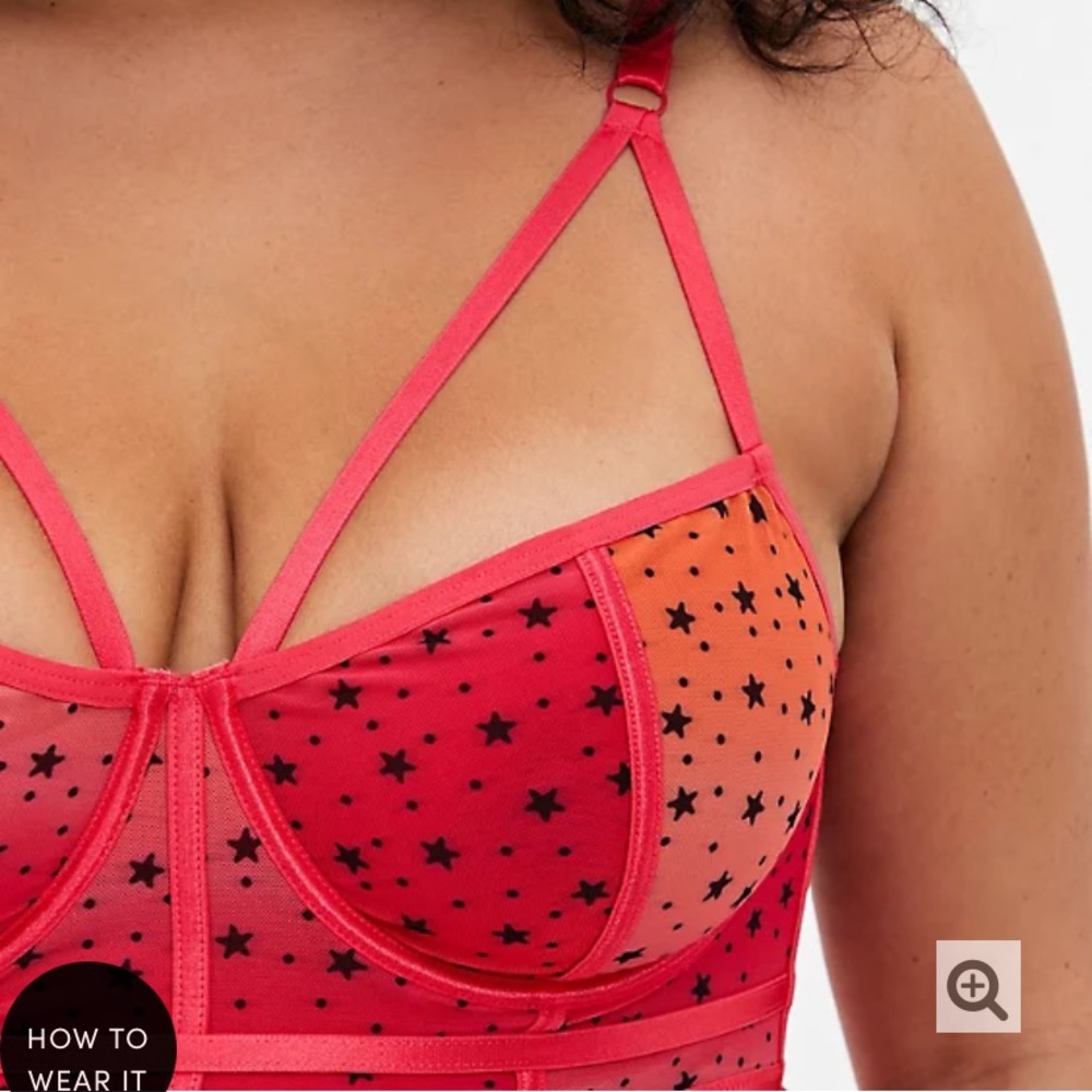 Torrid-Ombré Mesh lingerie (Top & bottom) NWT - Picture 6 of 14